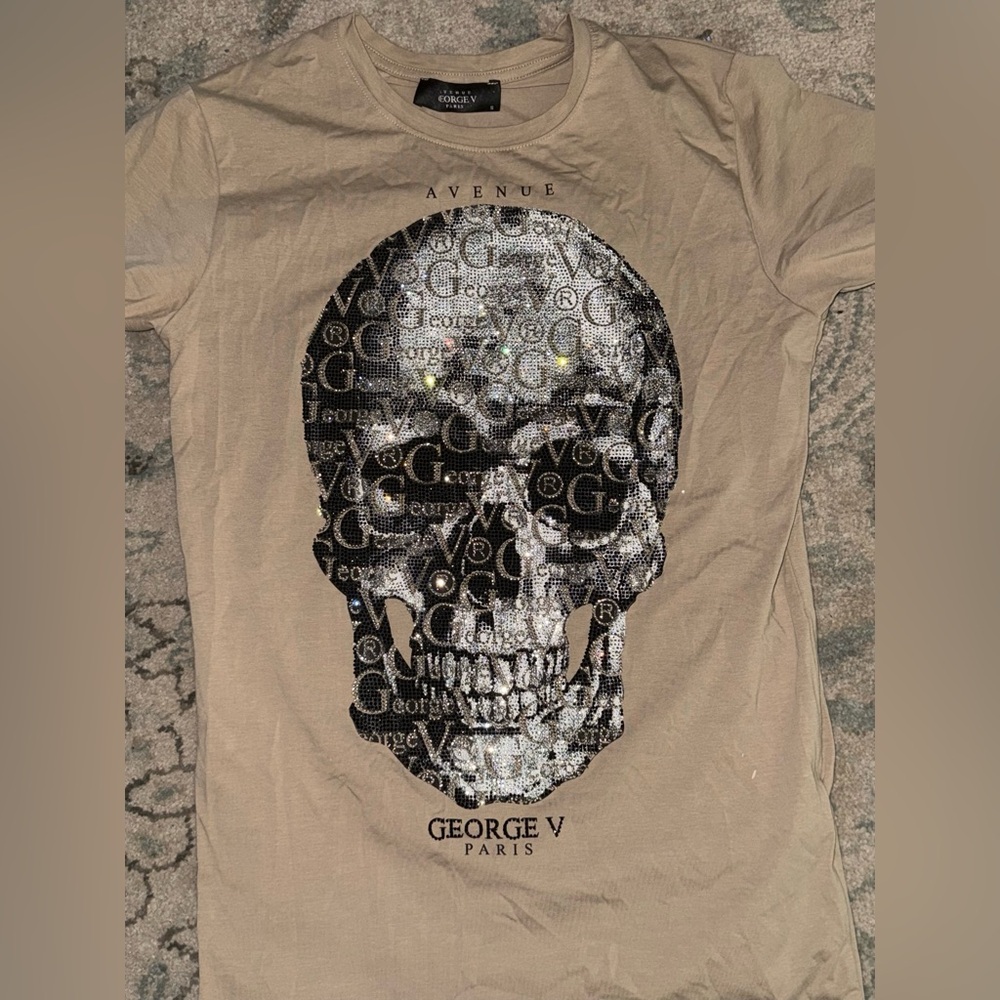 George V Paris Skull Graphic T-Shirt